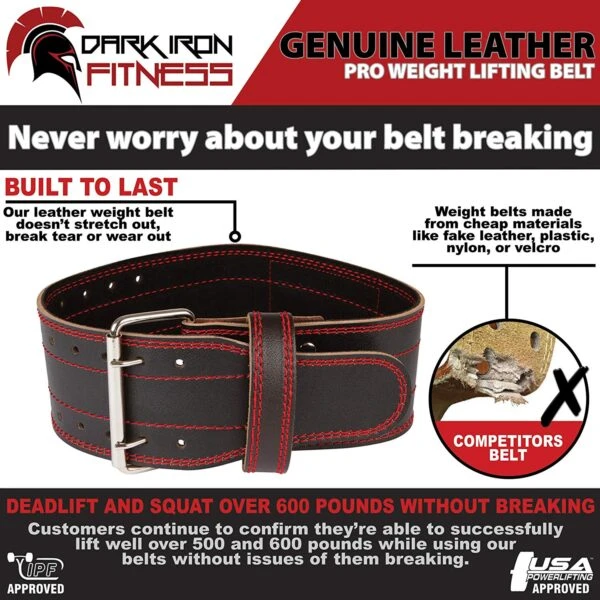 Dark Iron Fitness Power Belt 5 Dark Iron Fitness Power Belt - Image 3