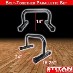 Titan Bolt-Together Parallette Set -Exercise Equipment Shop 193002e668758ea9762904da1a22337c 5d0a751ccf602 600x600 1