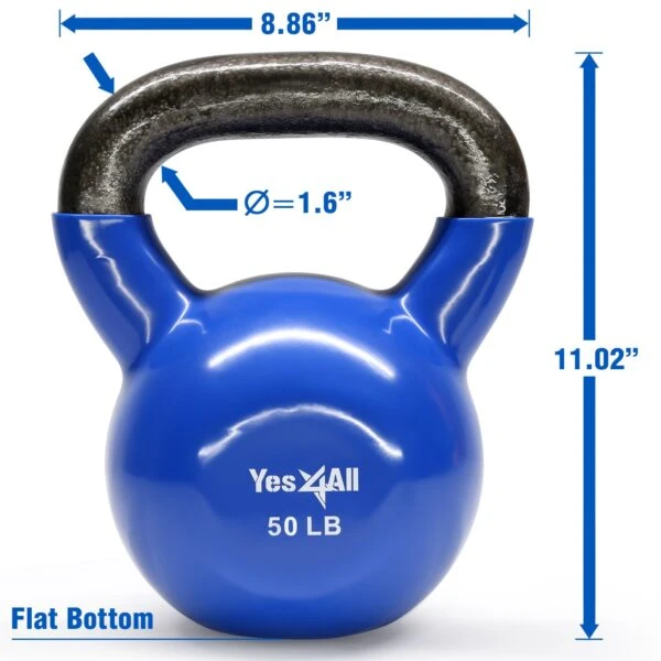 Yes4All Vinyl Coated Kettlebells 4 Yes4All Vinyl Coated Kettlebells - Image 2