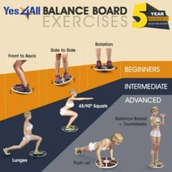 Yes4All Wooden Wobble Balance Board 11 Yes4All Wooden Wobble Balance Board -Exercise Equipment Shop 3f53d7190148675e3cd472fc826828c5 5d0a75755cc41 600x600 1