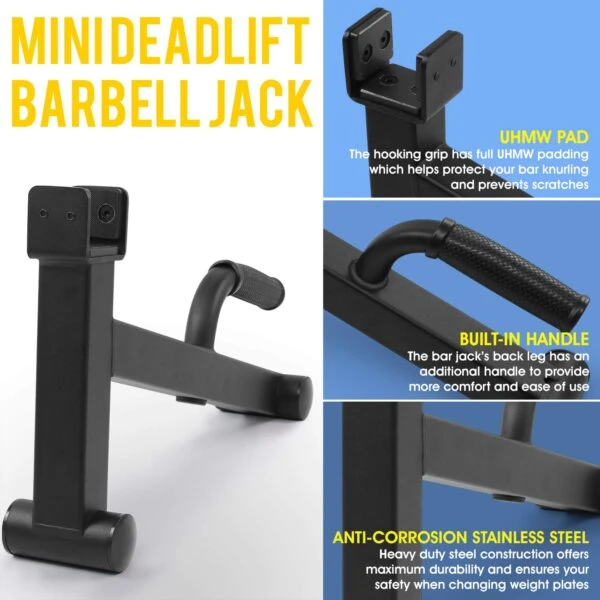 Yes4All Mini Deadlift Barbell Jack 5 Yes4All Mini Deadlift Barbell Jack - Image 3