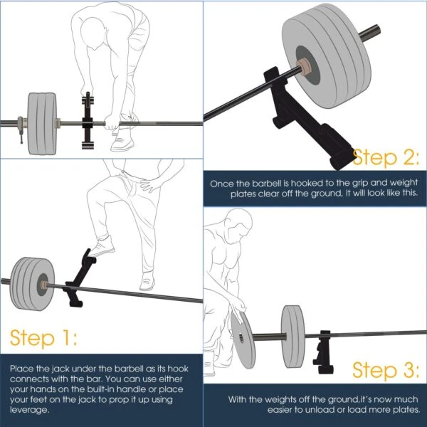 Yes4All Mini Deadlift Barbell Jack 6 Yes4All Mini Deadlift Barbell Jack - Image 4