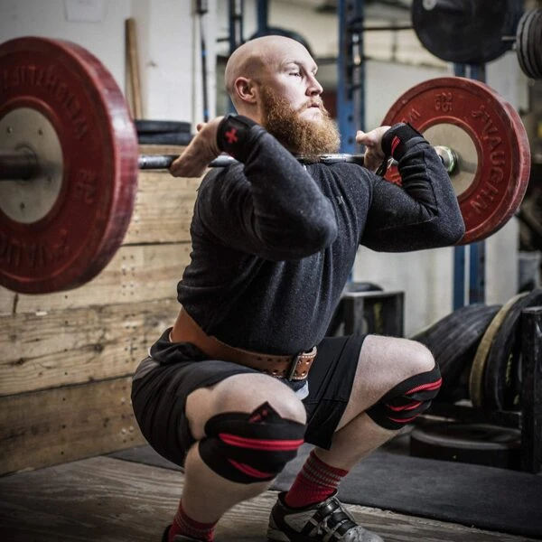 Harbinger Red Line Knee Wraps 6 Harbinger Red Line Knee Wraps - Image 4