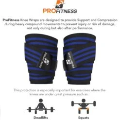 ProFitness Knee Wraps -Exercise Equipment Shop a424ed4bd3a7d6aea720b86d4a360f75 5d0a75264ddee 600x600 1