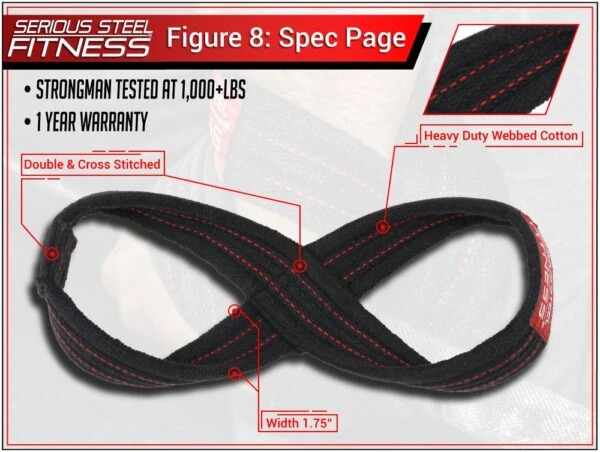 Serious Steel Fitness Figure 8 Straps 5 Serious Steel Fitness Figure 8 Straps - Image 3