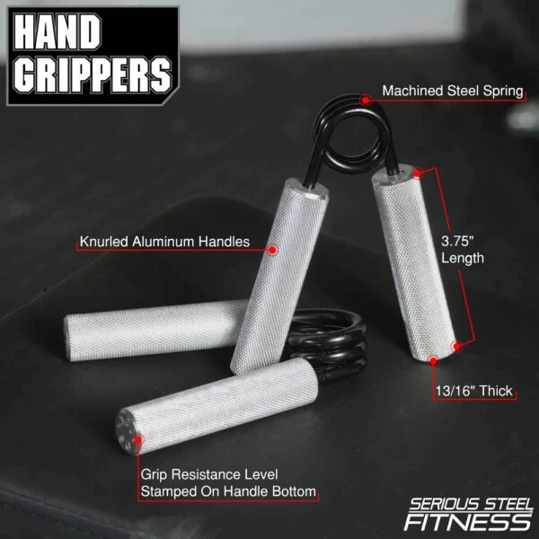 Serious Steel Fitness Hand Grippers 4 Serious Steel Fitness Hand Grippers - Image 2